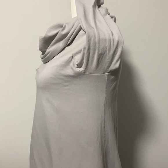 D-ROSS Asymmetric Cowl Neck Balloon Hem Top - Picture 9 of 10